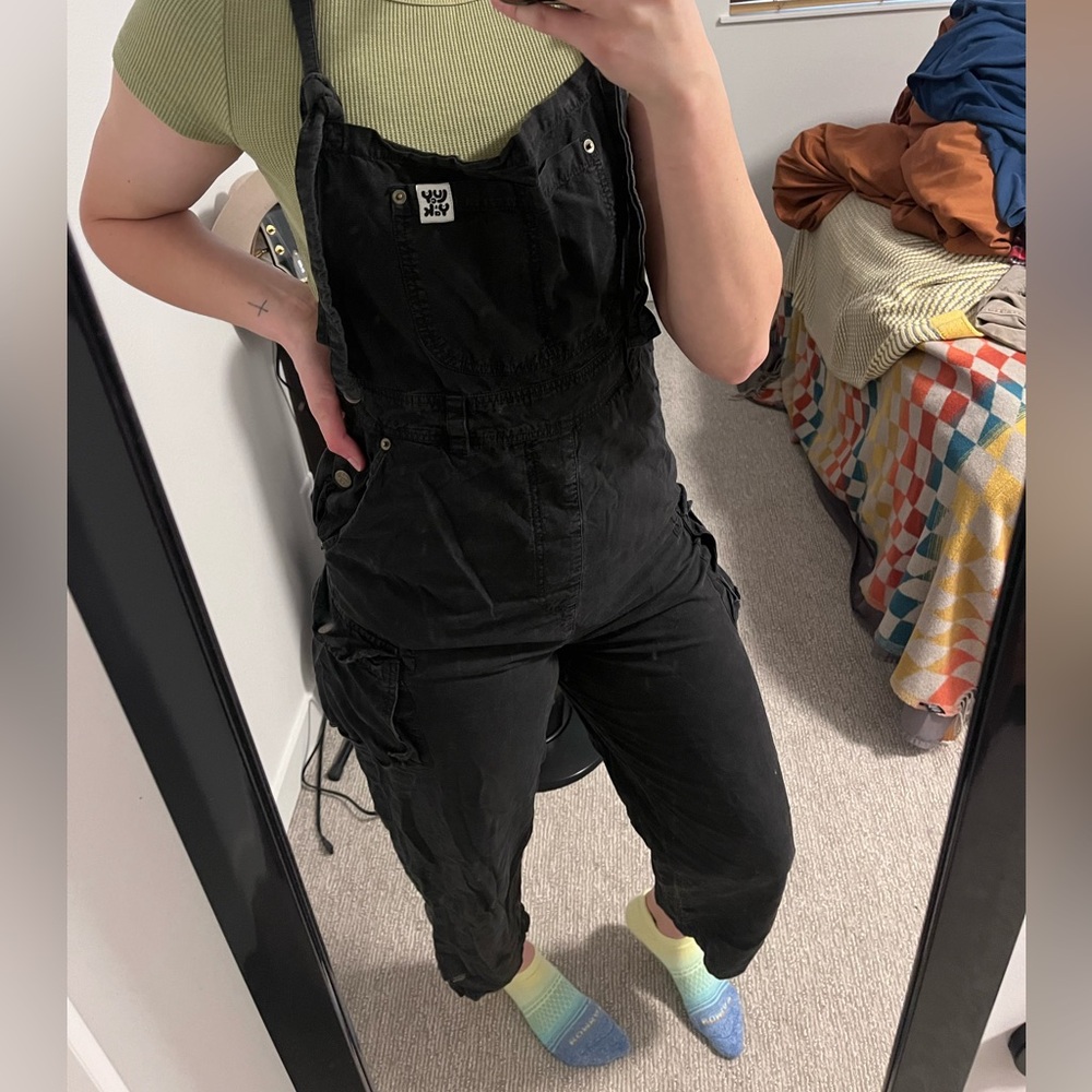 Lucy & Yak high-waisted cargo overalls